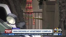 Police: Man drowned in pool at Phoenix apartment complex after drinking heavily