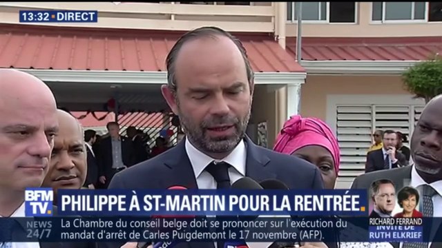 La rentrée se passe globalement bien à Saint-Martin, assure Édouard Philippe