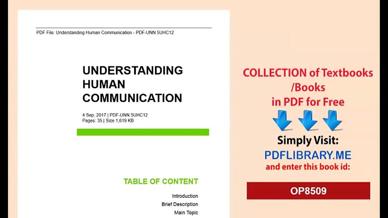 [PDF] Understanding Human Communication [D0WNL04D]