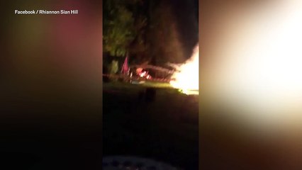 Stray fireworks injure crowd at display full