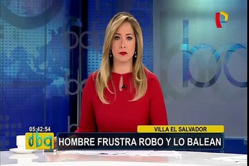 Villa El Salvador: hombre frustra robo y lo balean en ambas piernas