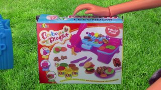 Игровой набор пластилин Барбекю для пикника, играем куклами, лепим / Play set аналог Play Doh