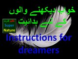 instructions for dreamers khwab dekhne walon k liye hidayat Azeem Qudrat