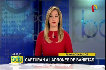 Playa Agua Dulce: PNP captura a ladrones de bañistas