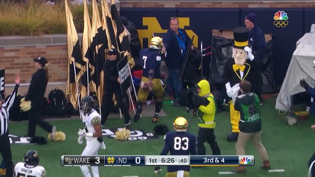 Notre Dame QB Brandon Wimbush Highlights vs. Wake Forest