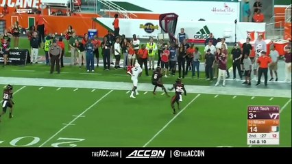 Virginia Tech vs Miami College Football Condensed Game 2017