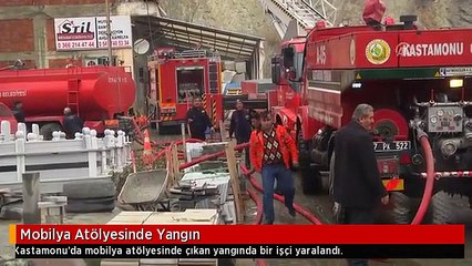 Mobilya Atölyesinde Yangın