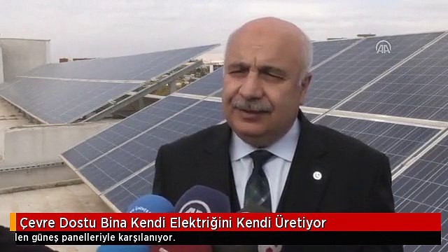 Çevre Dostu Bina Kendi Elektriğini Kendi Üretiyor