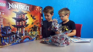 BUILD CHALLENGE! Lego Ninjago Temple of Airjitzu Unboxing Build Review #70751
