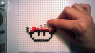 Comment faire le champignon Mario avec des perles HAMA
