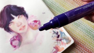 Watercolor Portrait | Sketchbook Video Challenge: DAY 18