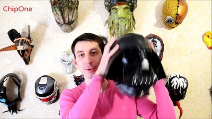 Как сделать шлем Дарт Вейдера из папье-маше.