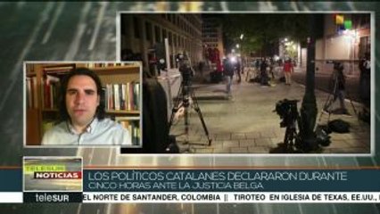Soberanistas catalanes declaran 5 horas ante fiscalía belga