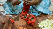 How to string flowers | String Jasmine | String Rose | String firecracker | String frangipani