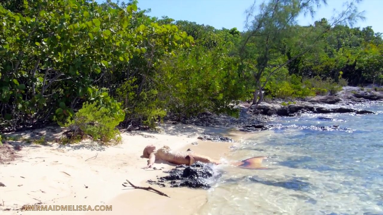 Real Life Mermaid Melissa Footage on Tropical Island