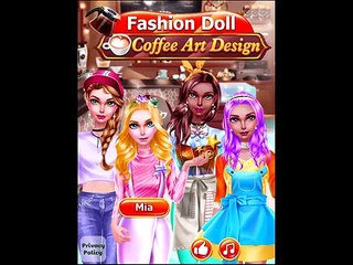 Best Games for Kids HD - Fashion Doll - Coffee Art Design Salon - Fun Games Kids iPad Gameplay HD