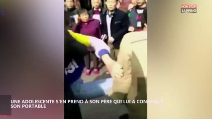 Chine : Une adolescente frappe son père qui lui a confisqué son portable (vidéo)