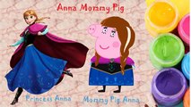 Elsa and Anna Peppa Pig Videos Finger Family Frozen Songs - Daddy Finger Song Disney Songs