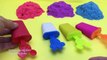 Learn Colors Kinetic Sand Ice Cream Popsicle Molds Play Doh Modelling Surprise Toy Mickey Mouse