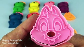 Play Doh Hello Kitty with Mickey Mouse Minnie Mouse & Chippy Moulds Fun and Learn Colours for Kids