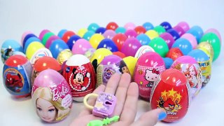 Surprise Eggs Dora The Explorer Angry Birds Peppa Pig Mickey Mouse Masha and the Bear Play Doh Eggs