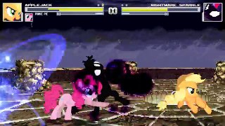 [Mugen] MLP Earth Pony , Unicorn, Pegasus vs NMSparkle (Other Pinkamena VS NM Sparkle)