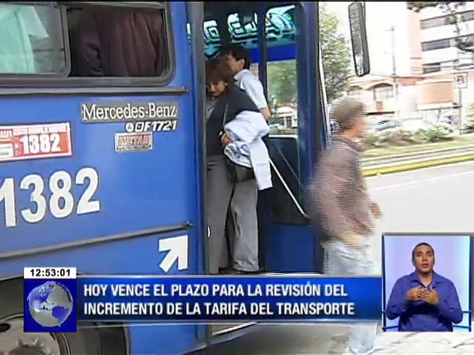 Hoy vence el plazo para la revisión del incremento de la tarifa del transporte