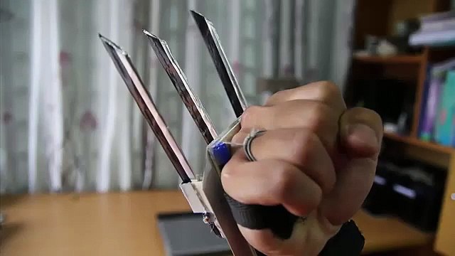 Como Fazer a Garra do Wolverine (Garras de Papel - auto atividade)