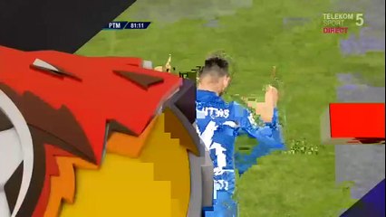 1-1 Nika Dzalamidze Goal Romania  Divizia A - 06.11.2017 Juventus Bucuresti 1-1 ACS Poli Timisoara
