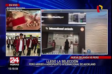 Perú vs. Nueva Zelanda: la Bicolor llegó al aeropuerto de Auckland