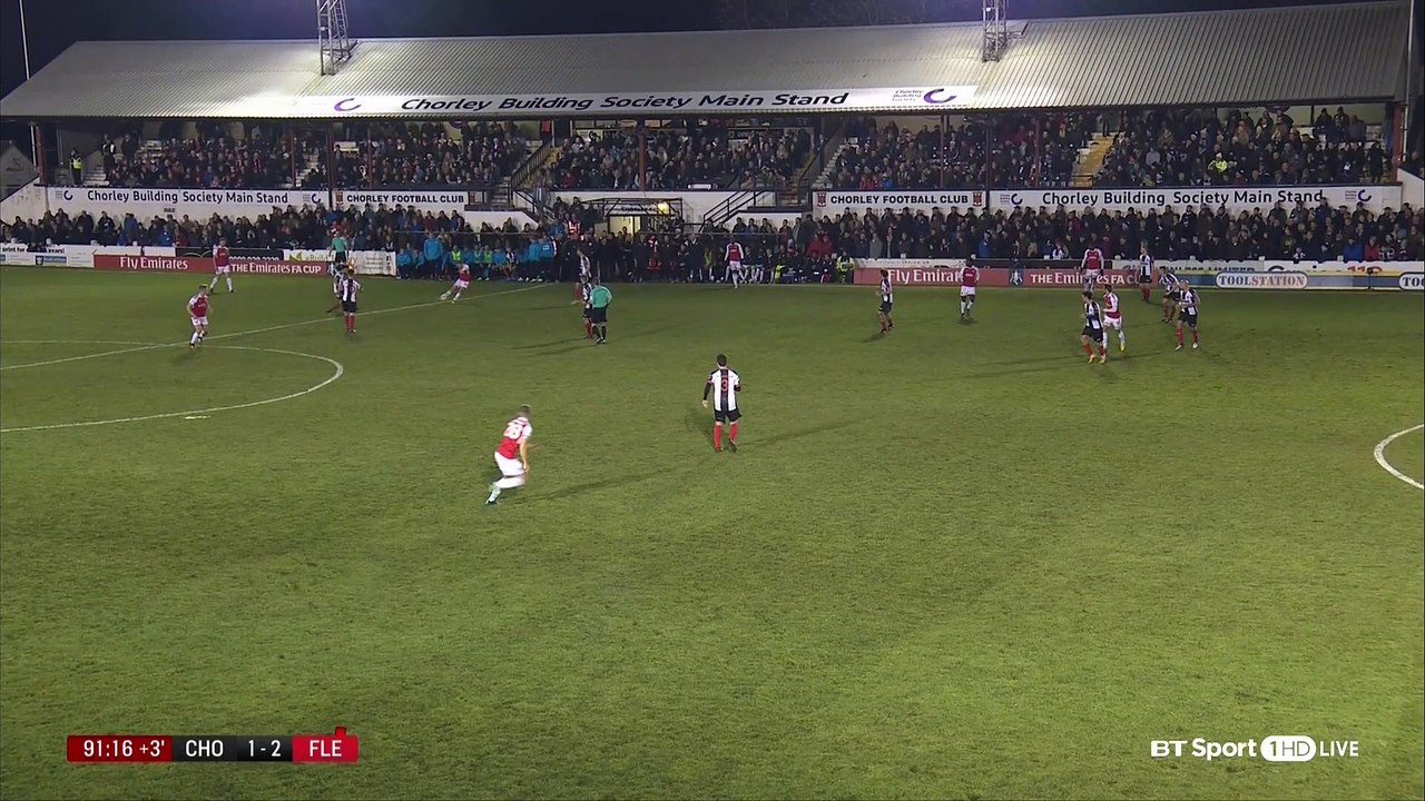 1-2 Jack Sowerby Goal  England  FA Cup  Round 1 - 06.11.2017 Chorley FC 1-2 Fleetwood Town