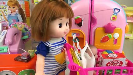 Baby Doll cash register mart toy and Refrigerator toys