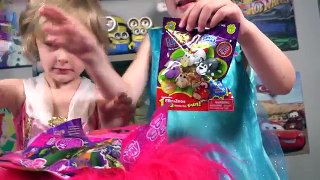 HUGE Trolls Movie Poppy Surprise Bucket Blind Bags Surprise Eggs Toys for Girls Kinder Playtime