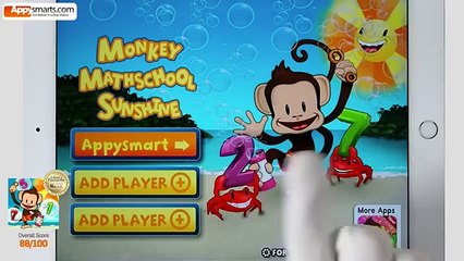 Monkey Math School Sunshine - gameplay for kids