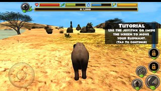 Elephant Simulator (симулятор слона) gameplay. [Android]