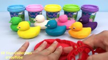 Learn Colours with Play Doh Ducks with Peppa Pig Star Wars Molds Fun and Creative for Childrens Baby