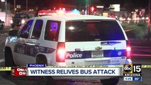 Witness of weekend bus stabbing speaks