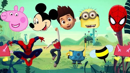 Wrong Bodies Wrong Heads Paw Patrol, Peppa Pig, Spiderman, Mickey Mouse, Minions! ⭐ Nursery Rhymes