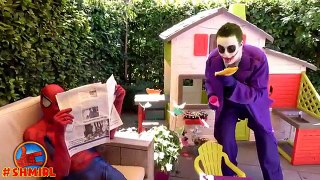 SPIDERBABY vs FEVER ATTACK w/ Spiderman DOCTOR Elsa Prank SICK Joker Superhero Funny videos in 4K