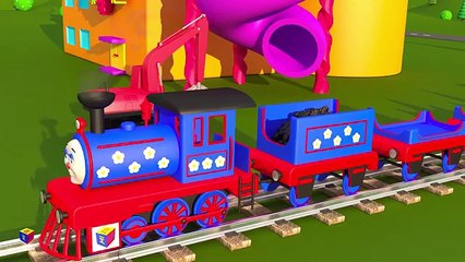 Learn about 3d shapes with Choo-Choo Train – part 1. Educational cartoon for children grade 1