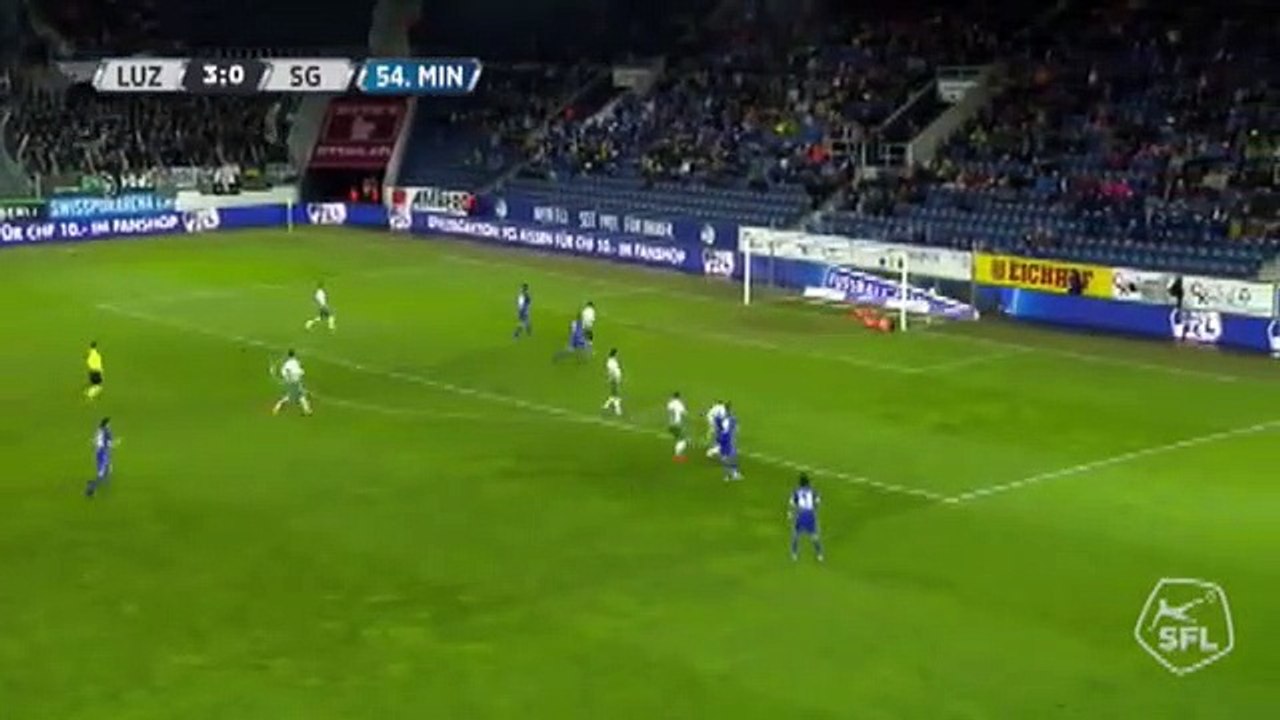 Luzern 3:0 Sankt Gallen (Swiss Super League. 5 November 2017)