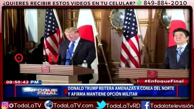 Donald Trump reitera amenazas a Corea del Norte-Enfoque Final-Video