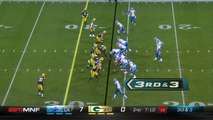 Detroit Lions wide receiver Golden Tate twirls and toe-taps on first-down catch