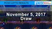PCSO Lotto Results Today November 5, 2017 (6/58, 6/49, Swertres & EZ2)