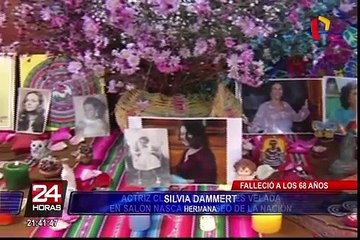 Actriz Claudia Dammert es velada en salón Nasca del Museo de la Nación