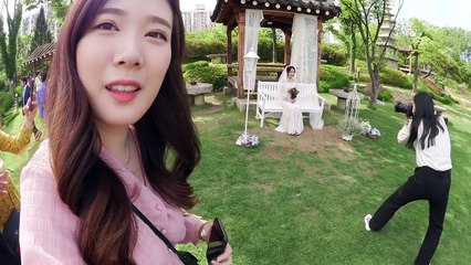 VLOG  친구의 야외 결혼식  + 일상 (편집/운동/쇼핑) + 유튜버를 만나다?