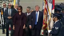 President Donald J. Trump and First Lady Melania Trump arrive in South Korea.