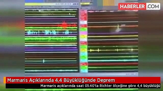 Marmaris Açıklarında 4,4 Büyüklüğünde Deprem