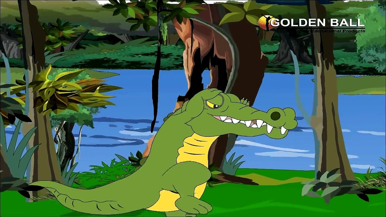 Bandar Aur Magarmach - Hindi Story For Children...