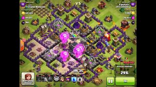 Clash of Clans Town Hall 9 Attack Strategy Four Lavahound Tutorial